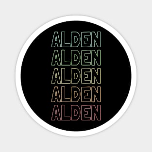 Alden Name Pattern Magnet